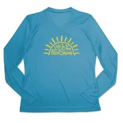 Women's Long Sleeve Tech Tee - Live In The RunShine -goneforarun Sales 2023 tr 44774 CAROLINA MAIN