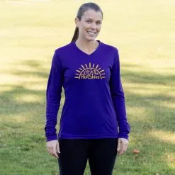 Women's Long Sleeve Tech Tee - Live In The RunShine -goneforarun Sales 2023 tr 44774 ROYAL FEMALE