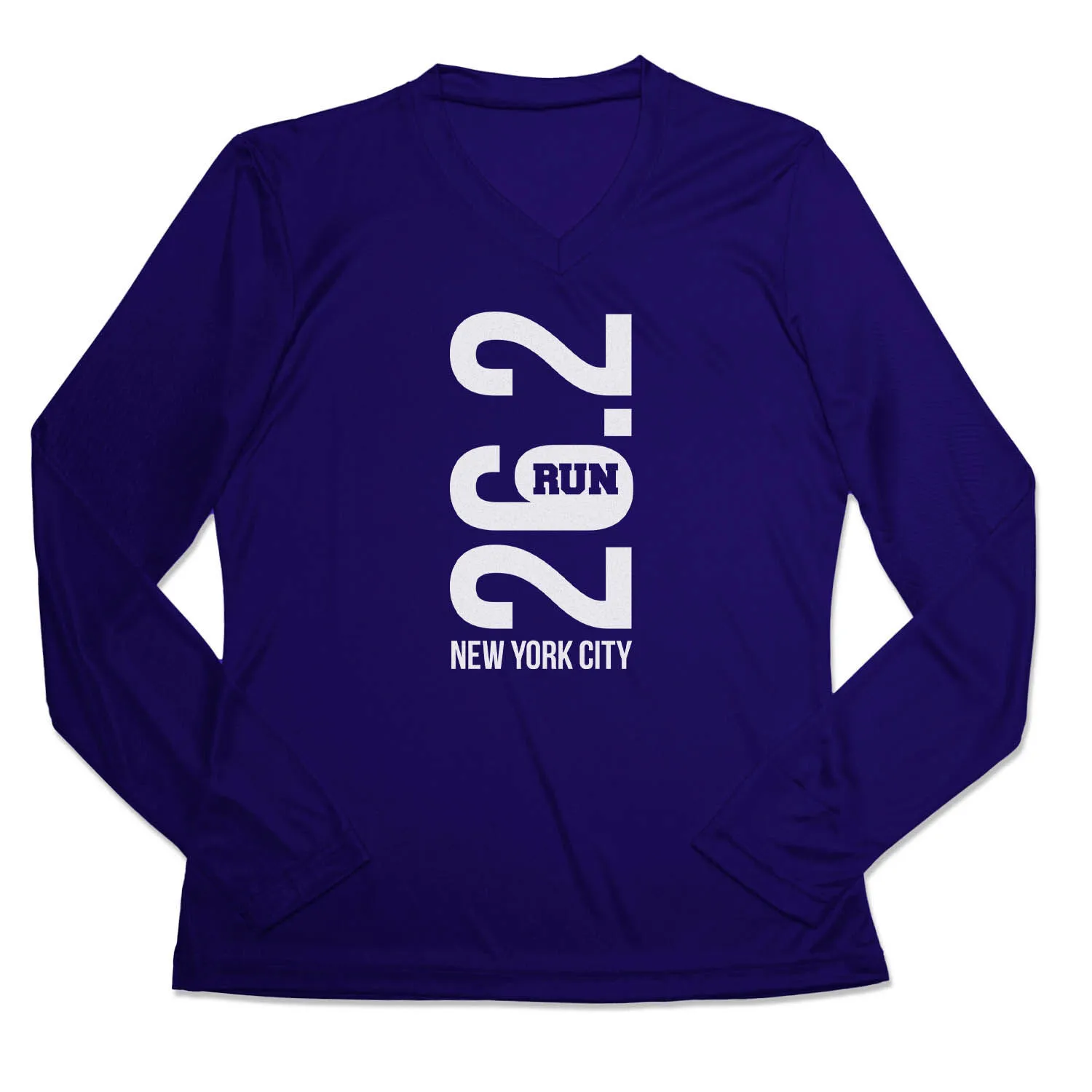 Women's Long Sleeve Tech Tee - New York City 26.2 Vertical 3 Women's Long Sleeve Tech Tee - New York City 26.2 Vertical