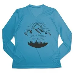Women's Long Sleeve Tech Tee - Life's Short Run Long (Mountains) 12 Women's Long Sleeve Tech Tee - Life's Short Run Long (Mountains) -goneforarun Sales 2023 tr 44803 CAROLINA MAIN