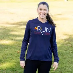 Women's Long Sleeve Tech Tee - Let's Run Now Gobble Later 11 Women's Long Sleeve Tech Tee - Let's Run Now Gobble Later -goneforarun Sales 2023 tr 44810 NAVY FEMALE