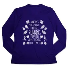 Women's Long Sleeve Tech Tee - Fall Running