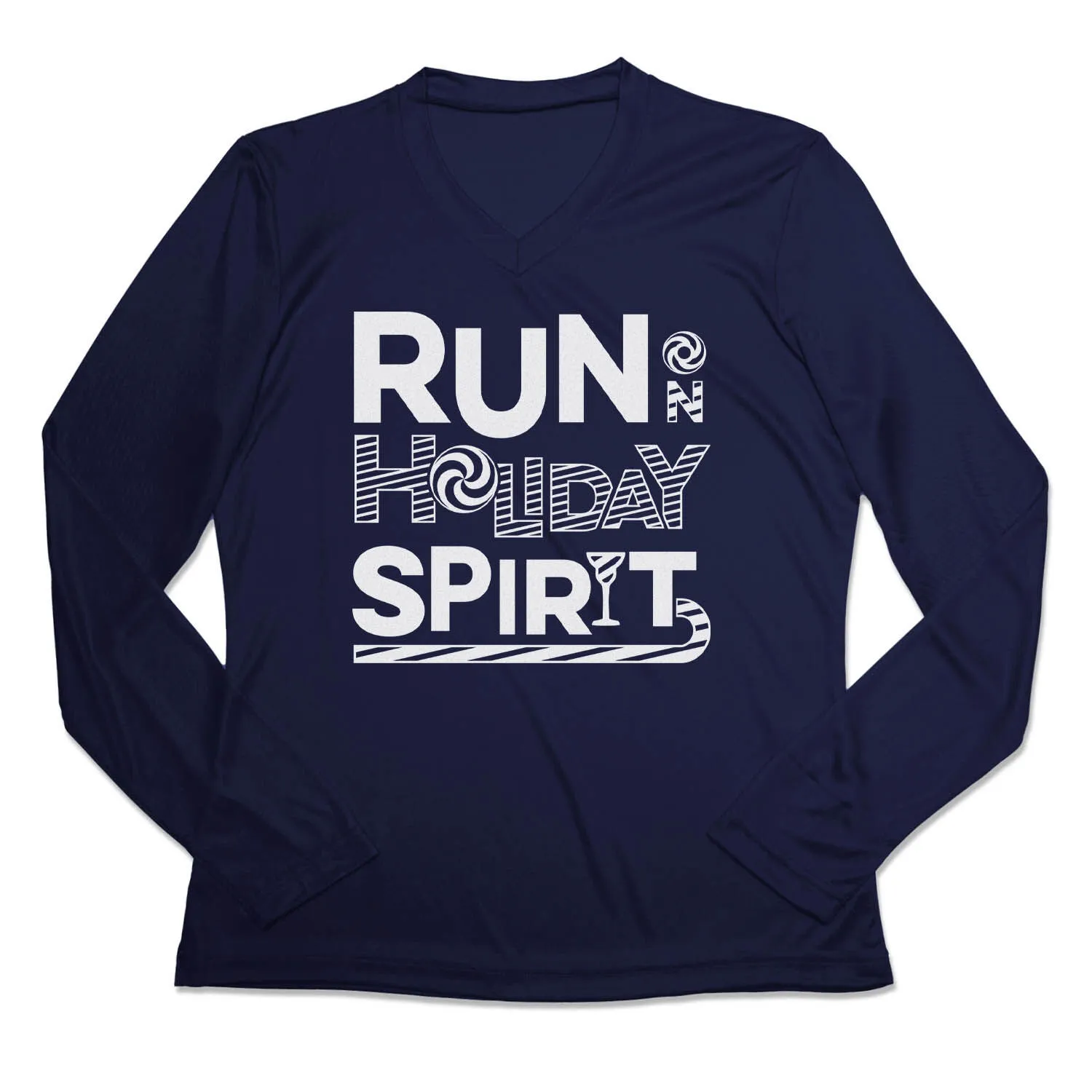 Women's Long Sleeve Tech Tee - Run On Holiday Spirit 7 Women's Long Sleeve Tech Tee - Run On Holiday Spirit - Image 5
