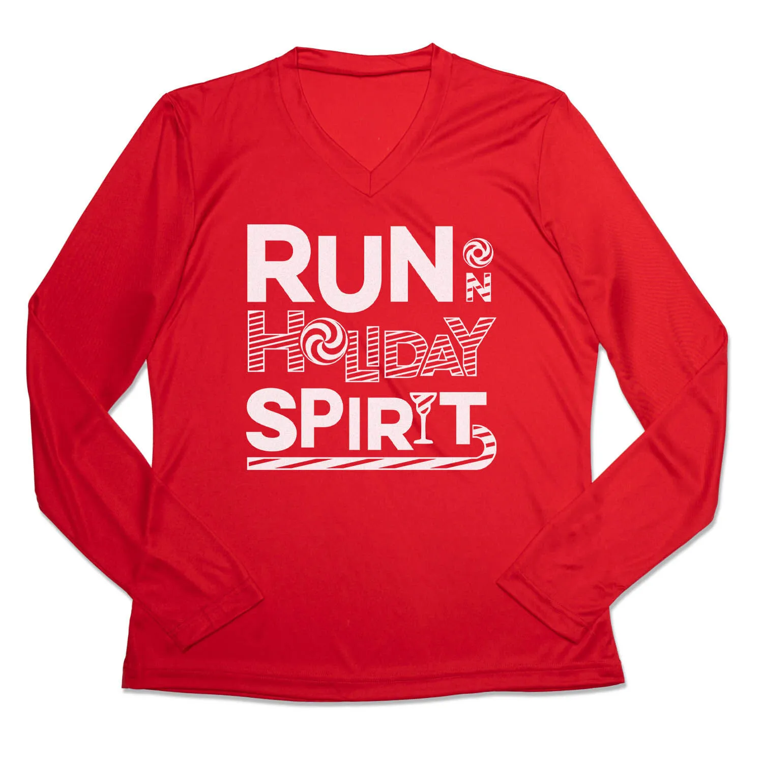 Women's Long Sleeve Tech Tee - Run On Holiday Spirit 8 Women's Long Sleeve Tech Tee - Run On Holiday Spirit - Image 6