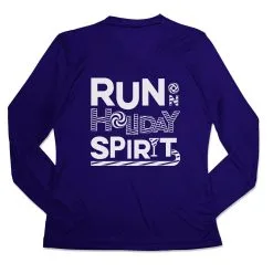 Women's Long Sleeve Tech Tee - Run On Holiday Spirit 15 Women's Long Sleeve Tech Tee - Run On Holiday Spirit -goneforarun Sales 2023 tr 44832 ROYAL MAIN
