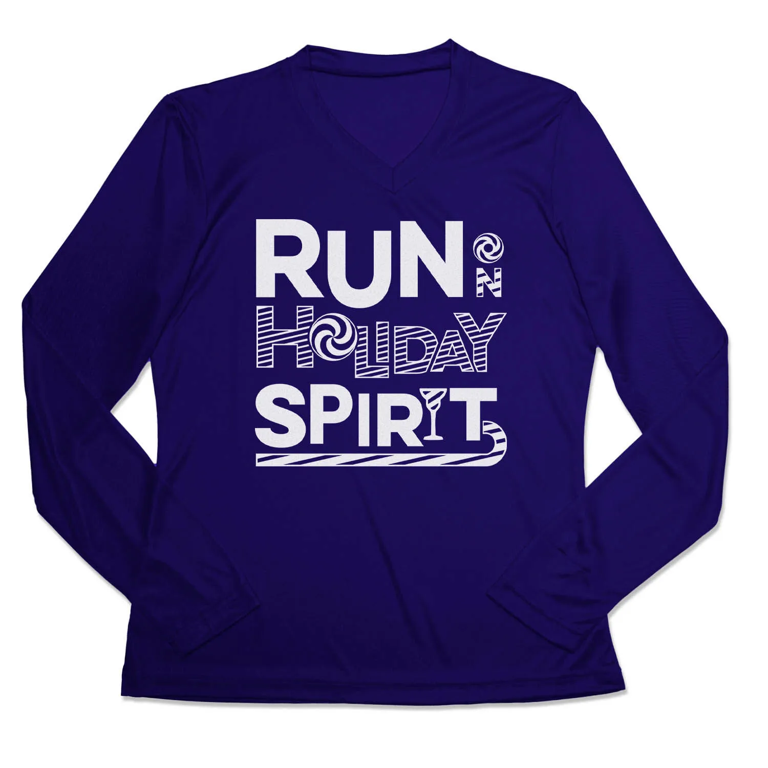 Women's Long Sleeve Tech Tee - Run On Holiday Spirit 9 Women's Long Sleeve Tech Tee - Run On Holiday Spirit - Image 7