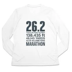 Women's Long Sleeve Tech Tee - 26.2 Math Miles