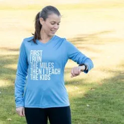 Women's Long Sleeve Tech Tee - Then I Teach The Kids 12 Women's Long Sleeve Tech Tee - Then I Teach The Kids -goneforarun Sales 2023 tr 44843 CAROLINA FEMALE