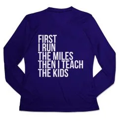 Women's Long Sleeve Tech Tee - Then I Teach The Kids 15 Women's Long Sleeve Tech Tee - Then I Teach The Kids -goneforarun Sales 2023 tr 44843 ROYAL MAIN
