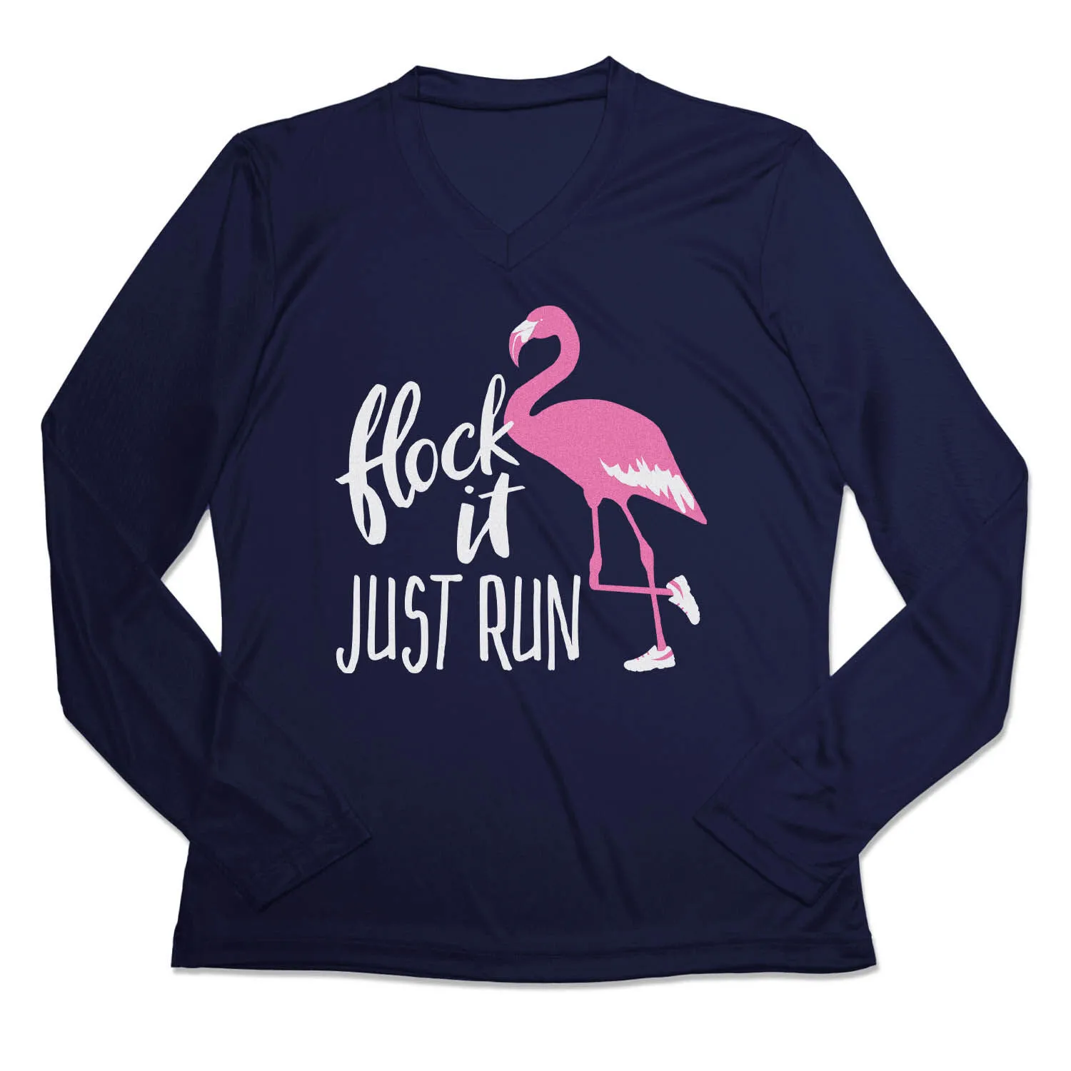 Women's Long Sleeve Tech Tee - Flock It Just Run 8 Women's Long Sleeve Tech Tee - Flock It Just Run - Image 6