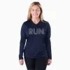 Women's Long Sleeve Tech Tee - Run Lines 1 Women's Long Sleeve Tech Tee - Run Lines -goneforarun Sales 2023 tr 44850 NAVY MODEL