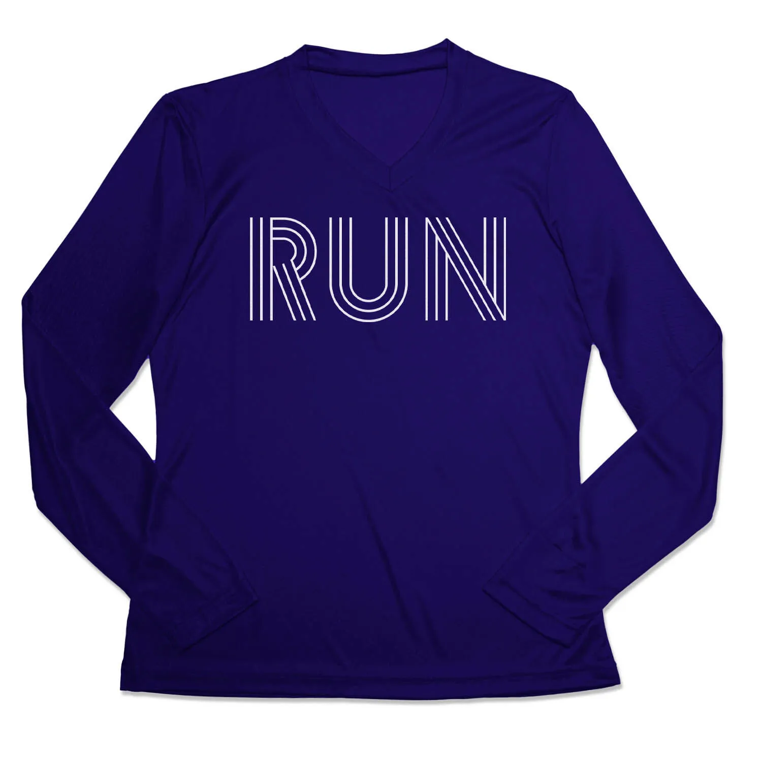 Women's Long Sleeve Tech Tee - Run Lines 9 Women's Long Sleeve Tech Tee - Run Lines - Image 7