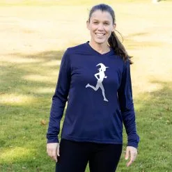 Women's Long Sleeve Tech Tee - Runner Witch -goneforarun Sales 2023 tr 44856 NAVY FEMALE