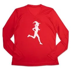 Women's Long Sleeve Tech Tee - Runner Witch -goneforarun Sales 2023 tr 44856 RED MAIN