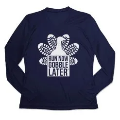 Women's Long Sleeve Tech Tee - Thanksgiving Run 14 Women's Long Sleeve Tech Tee - Thanksgiving Run -goneforarun Sales 2023 tr 44860 NAVY MAIN