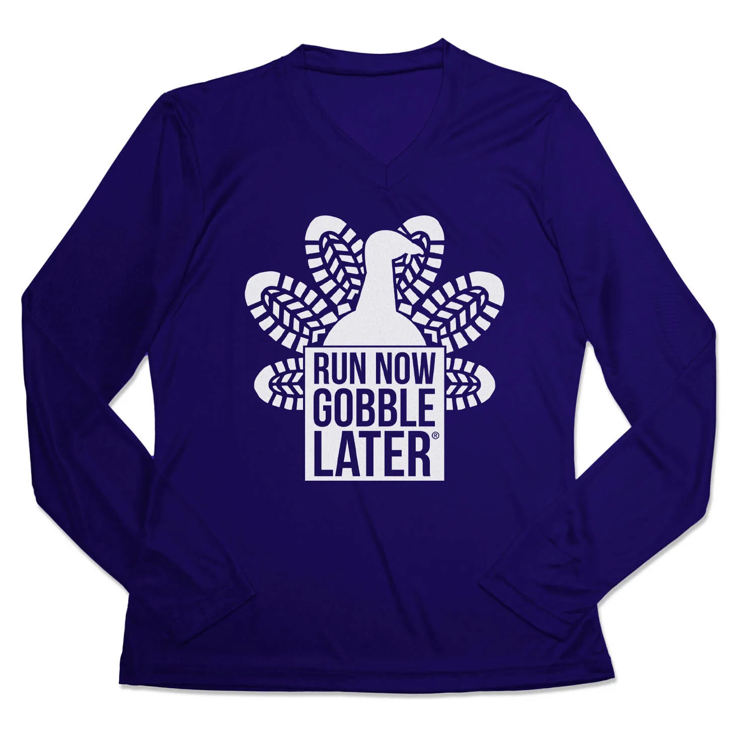 Women's Long Sleeve Tech Tee - Thanksgiving Run 3 Women's Long Sleeve Tech Tee - Thanksgiving Run