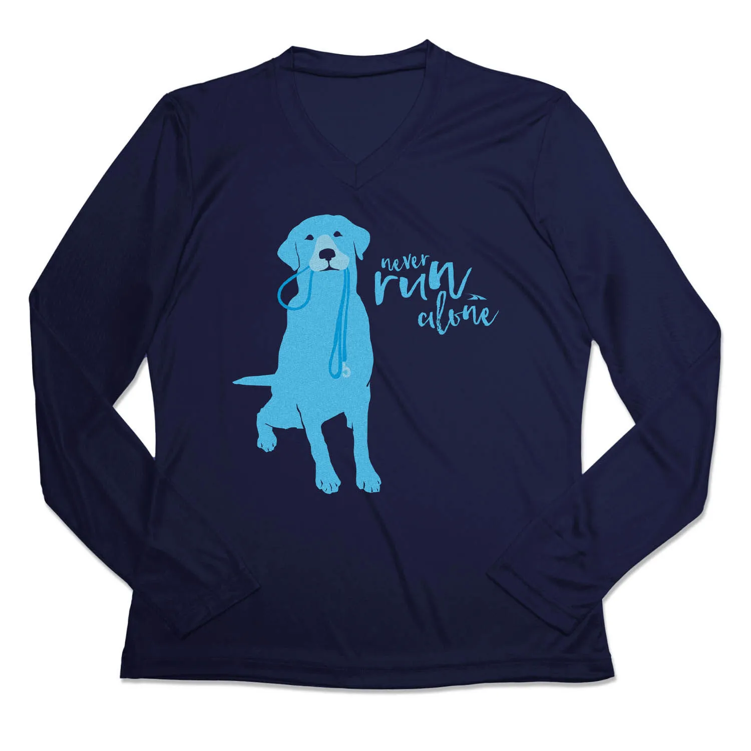 Women's Long Sleeve Tech Tee - Never Run Alone 8 Women's Long Sleeve Tech Tee - Never Run Alone - Image 6
