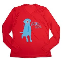 Women's Long Sleeve Tech Tee - Never Run Alone 16 Women's Long Sleeve Tech Tee - Never Run Alone -goneforarun Sales 2023 tr 44862 RED MAIN