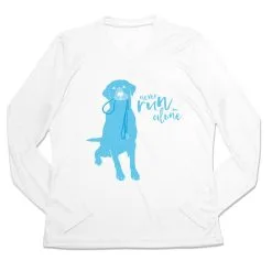 Women's Long Sleeve Tech Tee - Never Run Alone 17 Women's Long Sleeve Tech Tee - Never Run Alone -goneforarun Sales 2023 tr 44862 WHITE MAIN