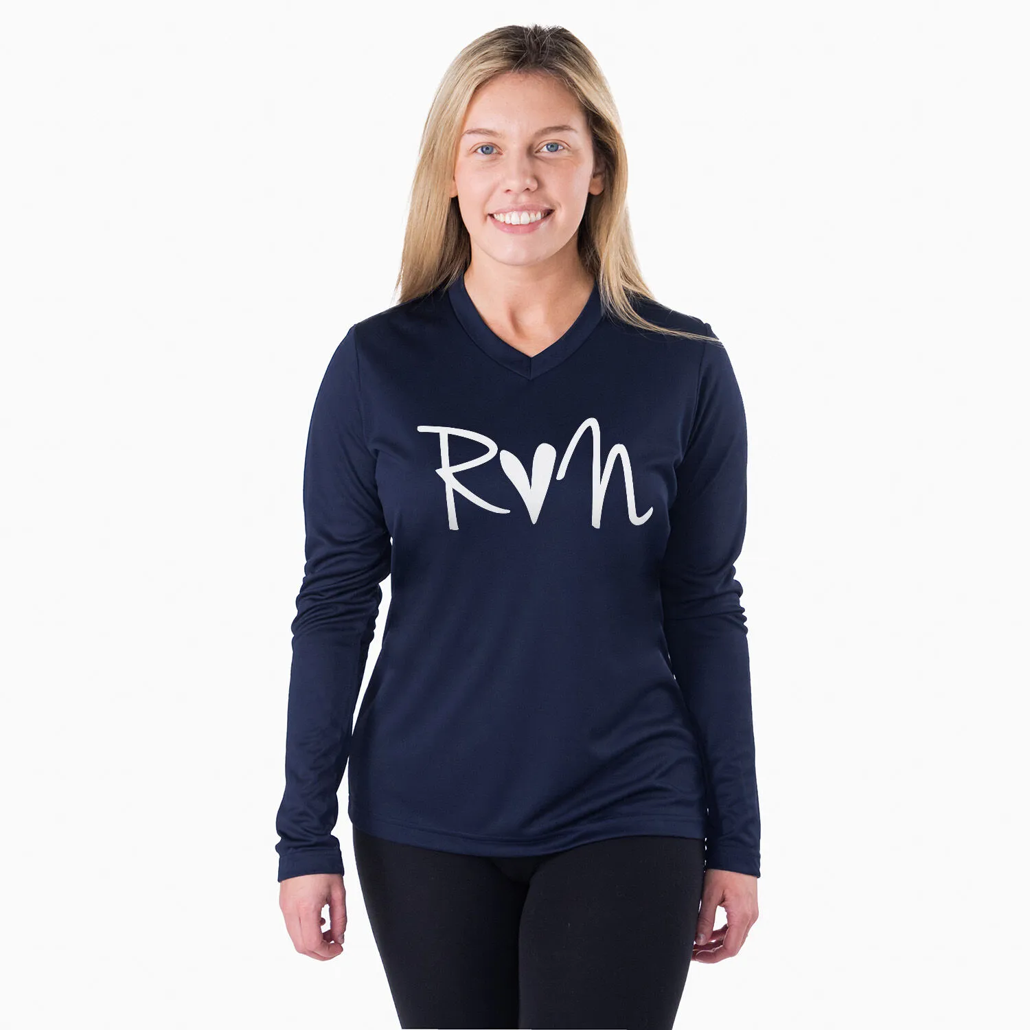 Women's Long Sleeve Tech Tee - Run Heart 4 Women's Long Sleeve Tech Tee - Run Heart - Image 2