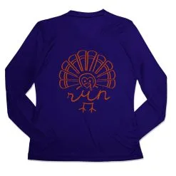 Women's Long Sleeve Tech Tee - Runner Turkey -goneforarun Sales 2023 tr 44869 ROYAL MAIN