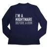 Women's Long Sleeve Tech Tee - I'm A Nightmare Before A Run® Bold -goneforarun Sales 2023 tr 44877 NAVY MAIN