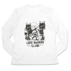 Women's Long Sleeve Tech Tee - Lone Runners Club -goneforarun Sales 2023 tr 44882 WHITE MAIN