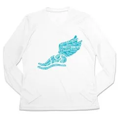 Women's Long Sleeve Tech Tee - Winged Foot Inspirational Words 15 Women's Long Sleeve Tech Tee - Winged Foot Inspirational Words -goneforarun Sales 2023 tr 44886 WHITE MAIN