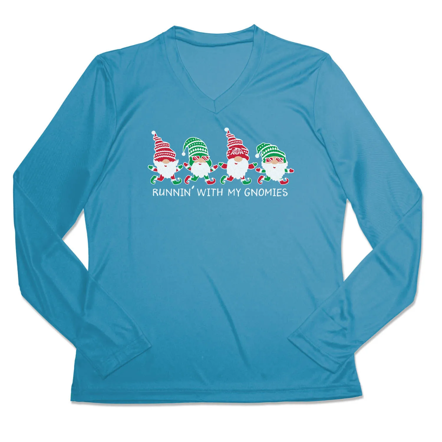 Women's Long Sleeve Tech Tee - Runnin' With My Gnomies® - Christmas 7 Women's Long Sleeve Tech Tee - Runnin' With My Gnomies® - Christmas - Image 5
