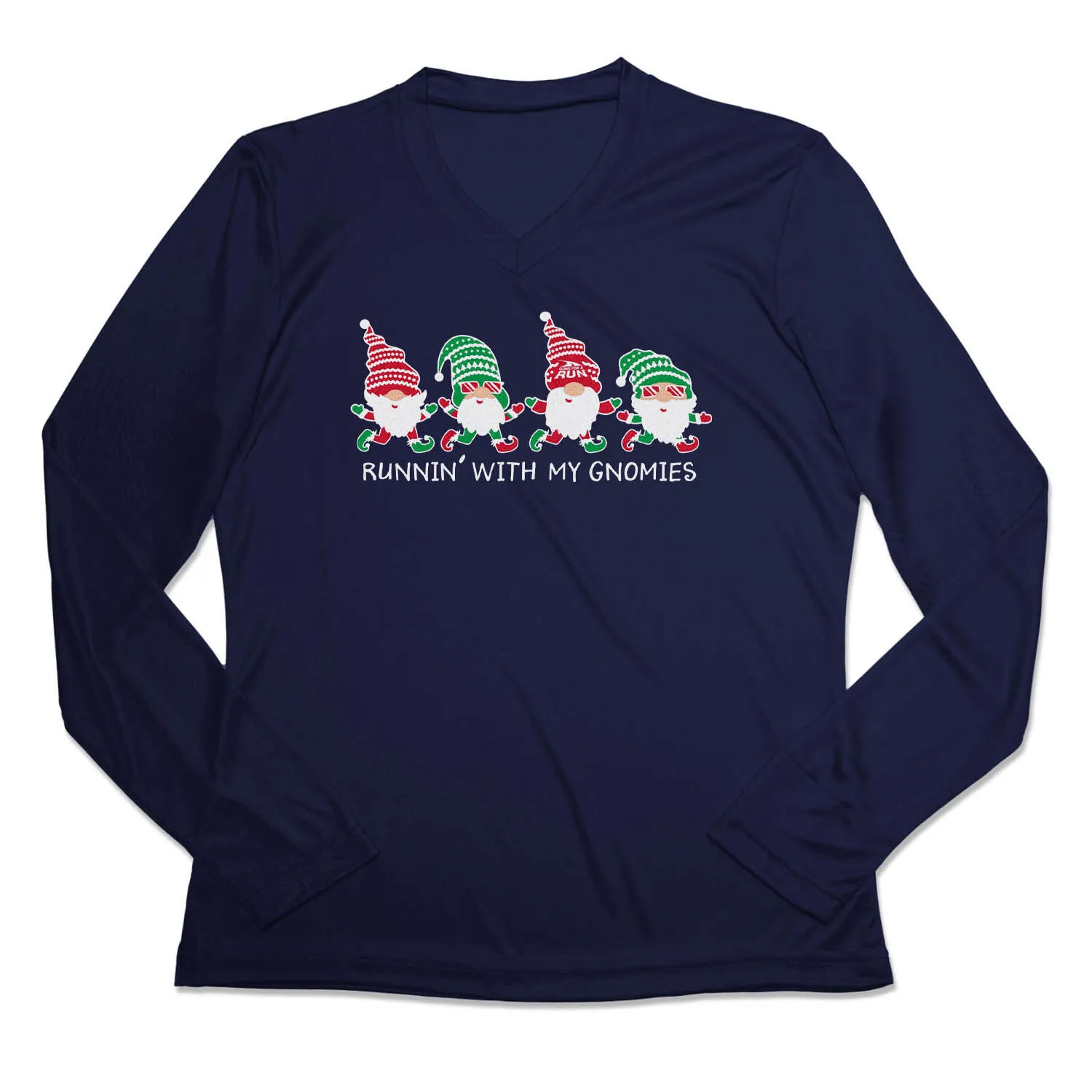 Women's Long Sleeve Tech Tee - Runnin' With My Gnomies® - Christmas 8 Women's Long Sleeve Tech Tee - Runnin' With My Gnomies® - Christmas - Image 6