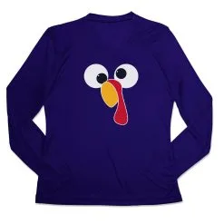 Women's Running Long Sleeve Tech Tee - Goofy Turkey -goneforarun Sales 2023 tr 44897 ROYAL MAIN