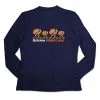 Women's Long Sleeve Tech Tee - Run Now Gobble Later Turkeys -goneforarun Sales 2023 tr 44898 NAVY MAIN