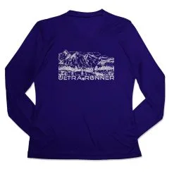 Women's Long Sleeve Tech Tee - Ultra Runner Sketch