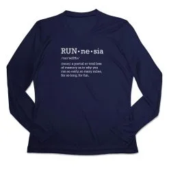 Women's Long Sleeve Tech Tee - RUNnesia