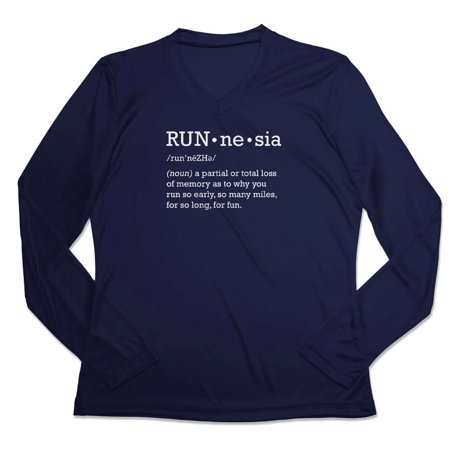Women's Long Sleeve Tech Tee - RUNnesia 3 Women's Long Sleeve Tech Tee - RUNnesia