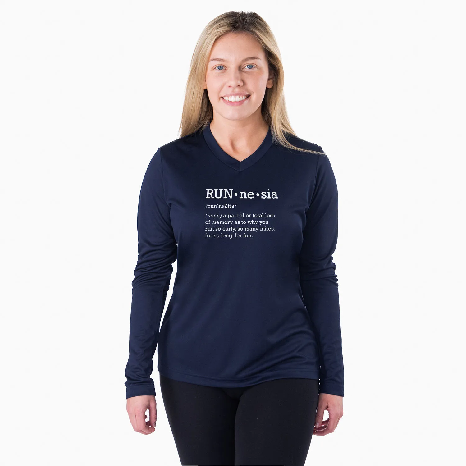 Women's Long Sleeve Tech Tee - RUNnesia 4 Women's Long Sleeve Tech Tee - RUNnesia - Image 2