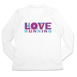 Women's Long Sleeve Tech Tee - Love Hate Running -goneforarun Sales 2023 tr 44907 WHITE MAIN