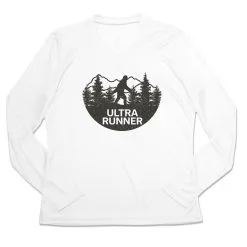 Women's Long Sleeve Tech Tee - Ultra Runner Bigfoot