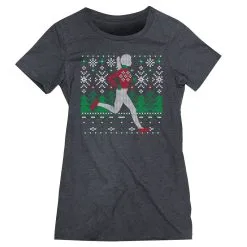Women's Everyday Runners Tee - Christmas Sweater Run -goneforarun Sales 2023 tr 44912 CHARCOAL FLAT