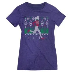 Women's Everyday Runners Tee - Christmas Sweater Run -goneforarun Sales 2023 tr 44912 STORMINDIGO FLAT