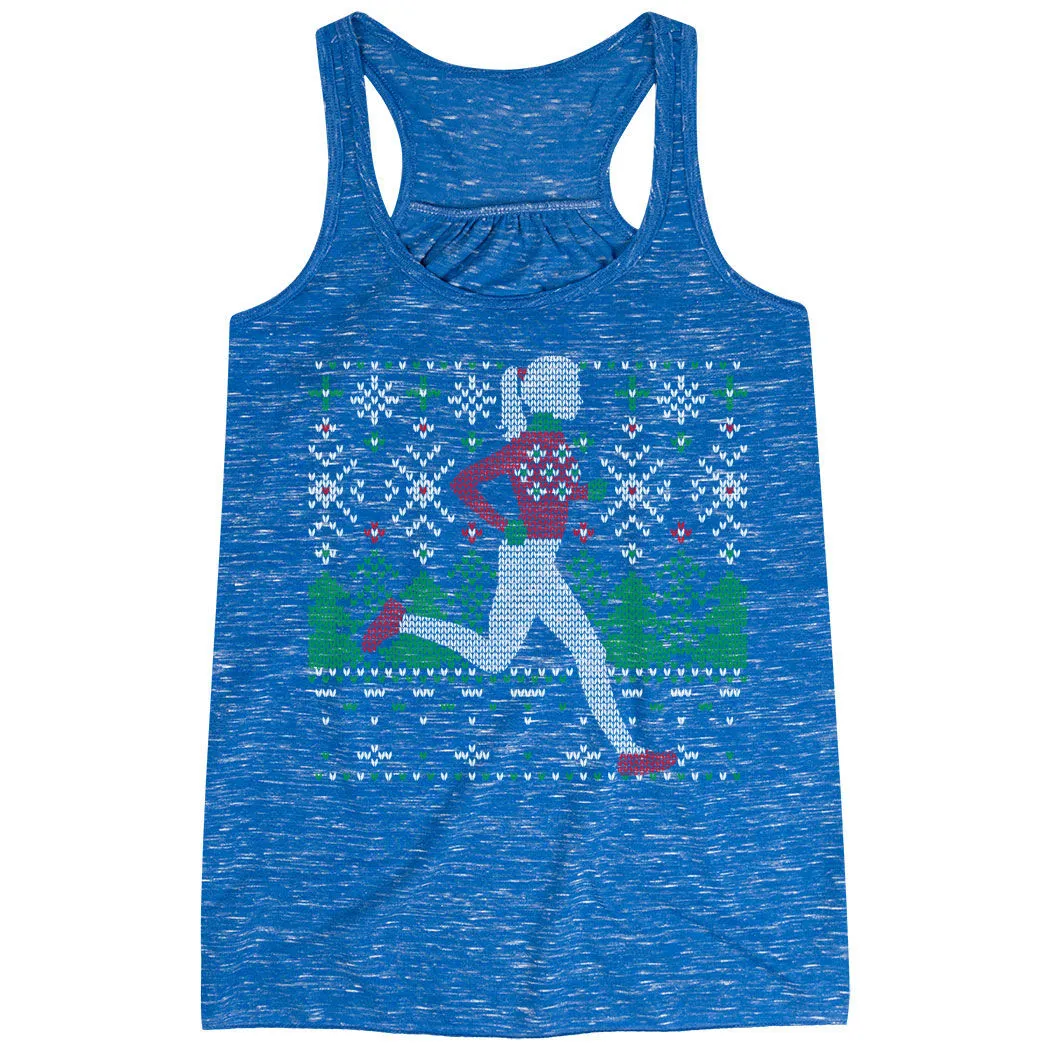 Flowy Racerback Tank Top - Christmas Sweater Run 7 Flowy Racerback Tank Top - Christmas Sweater Run - Image 5