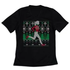 Women's Short Sleeve Tech Tee - Christmas Sweater Run 10 Women's Short Sleeve Tech Tee - Christmas Sweater Run -goneforarun Sales 2023 tr 44916 BLACK MAIN