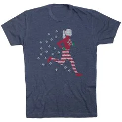 Running Short Sleeve T-Shirt - Winter Run -goneforarun Sales 2023 tr 44921 NAVY FLAT