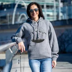 Statement Fleece Hoodie - Life's Short Run Long (Mountains) -goneforarun Sales 2023 tr 45045 GRAY LIFESTYLE FEMALE