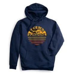 Statement Fleece Hoodie - Running Is My Sunshine -goneforarun Sales 2023 tr 45108 NAVY