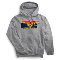 Statement Fleece Hoodie - Happy Hour