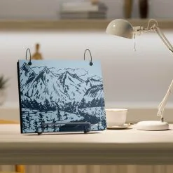 BibFOLIO® Race Bib Album - Mountain Sketch -goneforarun Sales 2023 tr 45334 PERIWINKLE LIFESTYLE