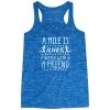Flowy Racerback Tank Top - A Mile Is Always Better With A Friend -goneforarun Sales 2023 tr 45342 BLUE MAIN