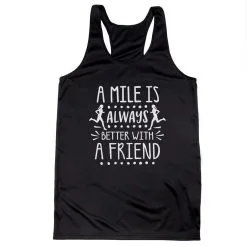 Women's Racerback Performance Tank Top - A Mile Is Always Better With A Friend 16 Women's Racerback Performance Tank Top - A Mile Is Always Better With A Friend -goneforarun Sales 2023 tr 45346 BLACK MAIN
