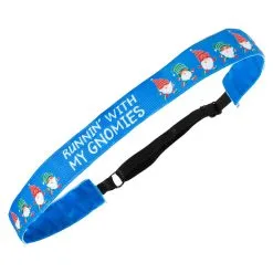 Athletic Juliband Non-Slip Headband - Running With My Gnomies - Christmas